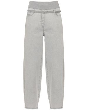 Panicale Jeans ,Grijs ,Katoen Broek