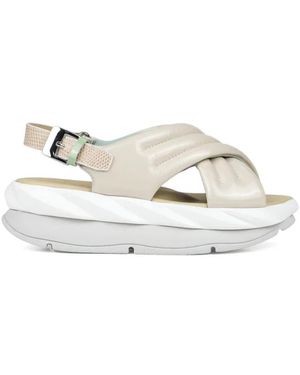 4Ccccees Schoenen ,Grijs ,Leer Mellow Moa Sandal - Wit