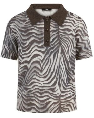 Riani Zebra Strickpolo - Grijs