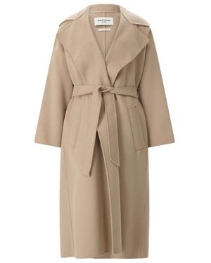 Weekend by Maxmara Jassen ,Wol Geknoopte Jassen - Naturel