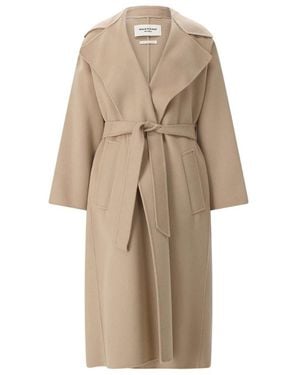Weekend by Maxmara Jassen ,Wol Geknoopte Jassen - Naturel