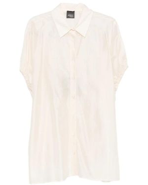 Marina Rinaldi Overhemden ,Polyester Overhemd Met Knopen - Wit