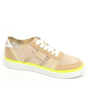 Hogan Perforierte Wildlederschuhe - Gelb