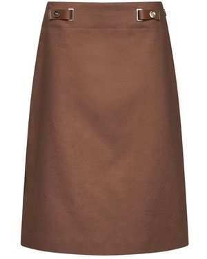 Fendi Midi Skirts - Marrón