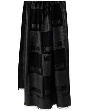 Moschino Sjaal Met Wol - Zwart