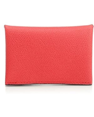 Valextra Wallets & Cardholders - Red