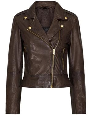 Notyz Leather Jackets - Brown