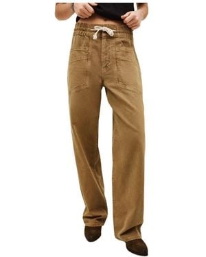 Ba&sh Wide Trousers - Natural