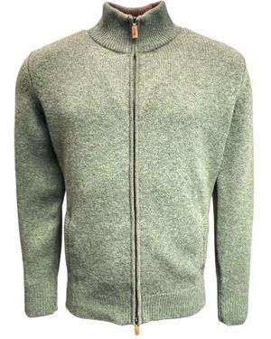 William Lockie Giacca in geelong lambswool - Verde