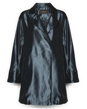 Elena Miro Single-Breasted Coats - Blauw