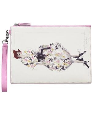 Marc Jacobs Accessoires ,Roze ,Leer Pochette Marc Sketch - Wit