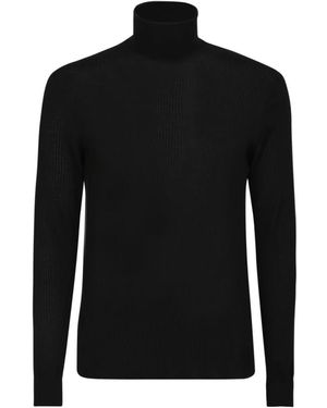 Dell'Oglio Turtlenecks - Black