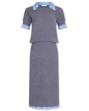 Rabanne Midi Jurk - Blauw