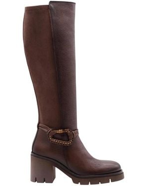 Hispanitas Heeled Boots - Brown