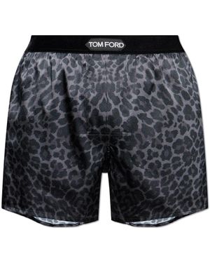 Tom Ford Zijden Lingerie Shorts - Grijs