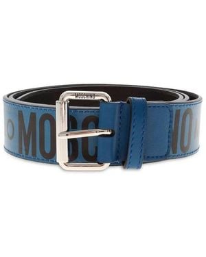 Moschino Logo Belt - Blauw