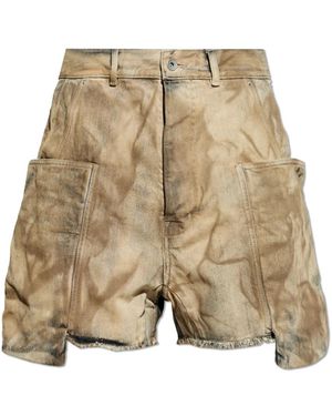Rick Owens Denim Shorts - Natural