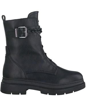 Tamaris Lace-Up Boots - Black