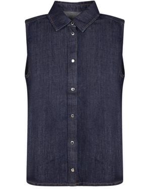 7 For All Mankind Denim Shirts - Blue