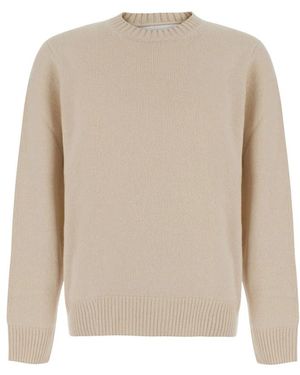 Soft Goat Truien & Vesten ,Kasjmier Trui Met Ronde Hals - Naturel