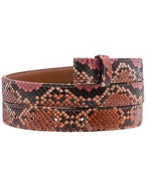 Claris Virot Baby Ceinture Python Terracotta - Braun
