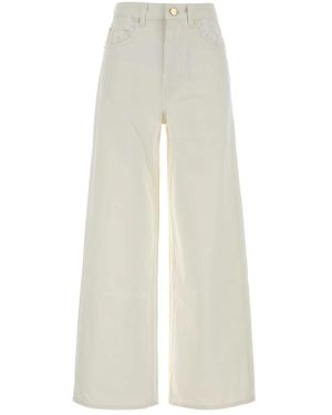 Ganni Wide Jeans - Blanco