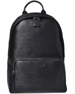 Baldinini Printed Leather Rucksack - Zwart