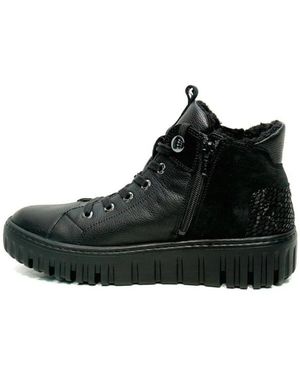 Waldläufer Lace-Up Laarzen - Zwart