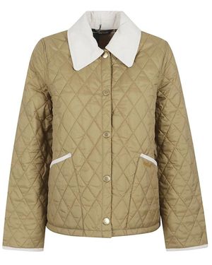 Barbour Jassen ,Icons Cropped Liddesdale Quilted Jacket - Groen