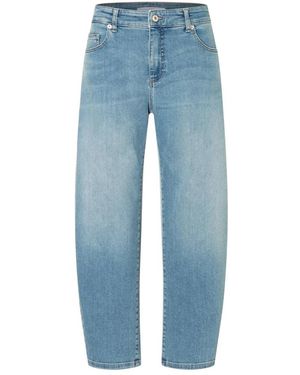 M·a·c Jeans ,Blauw ,Katoen Danni Barrel Jeans