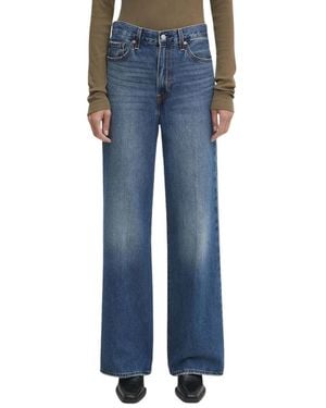 Levi's Ribcage Wide Leg - Blauw
