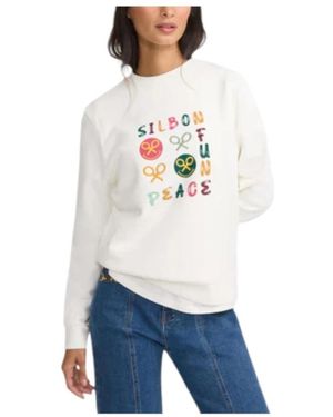 Silbon Sweatshirts - Bianco
