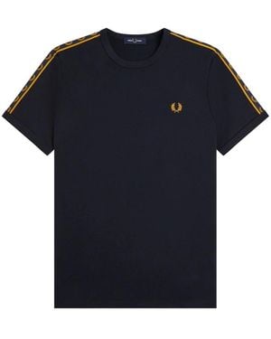 Fred Perry Ringer T-Shirt - Zwart