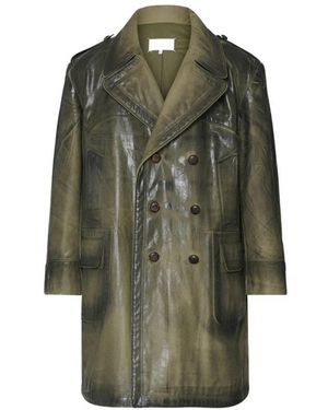 Maison Margiela Double-Breasted Coats - Verde