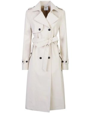 Eleventy Jassen ,Katoen Trenchcoat - Wit