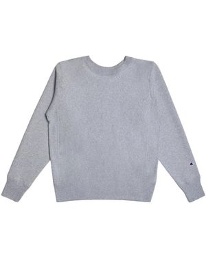 Champion Hoodies & Sweatvesten ,Grijs ,Katoen Reverse Weave Relaxed Sweatshirt