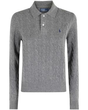 Polo Ralph Lauren Zopfstrickpullover - Grau