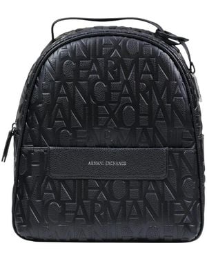 ARMANI EXCHANGE Backpack Met Allover Logo - Zwart