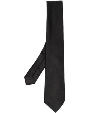 Giorgio Armani Elegante seidenkrawatte für männer - Schwarz