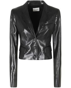 ANDAMANE Jassen ,Zwart ,Leer Zefira Blazer