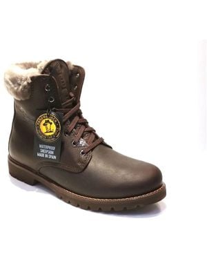 Panama Jack Lace-Up Boots - Brown