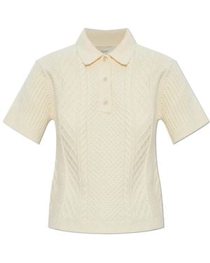 JW Anderson V-Neck Knitwear - Naturel