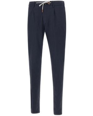 Eleventy Slim-Fit Trousers - Blue