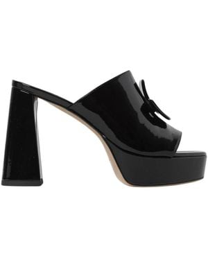 Patou Heeled Mules - Black