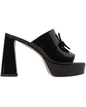 Patou Heeled Mules - Black