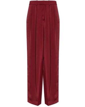 Michael Kors Satin-Stoffhose - Rot