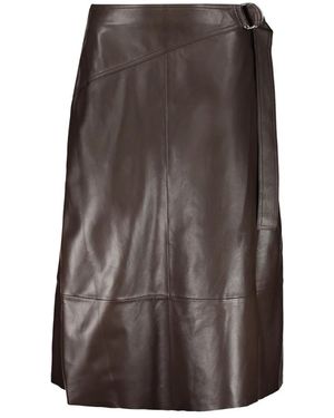 Yves Salomon Leather Skirts - Marrón