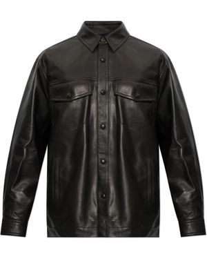 Balmain Leather Jackets - Negro