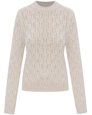Moncler Round-Neck Knitwear - Blanc