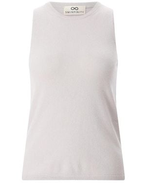 SMINFINITY Sleeveless Knitwear - Blanc